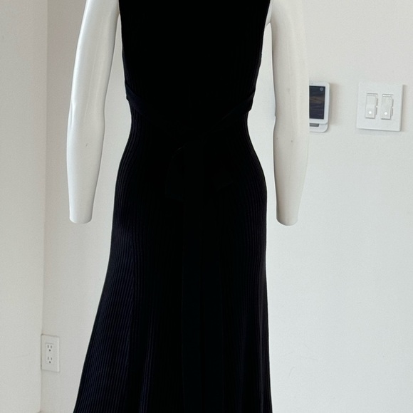 BCBG MaxAzria Ribbed Tank Dress size XXS Sleeveless Black with attached belt - Picture 6 of 10